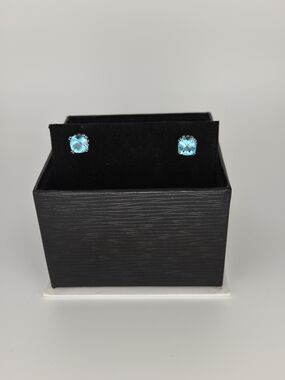 LAGOS Swiss Blue Topaz Stud Earrings